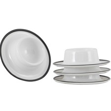 GIMEX Eierbecher Set Linea Line 4-tlg Camping Eierständer Halter Rund Melamin – Bild 2