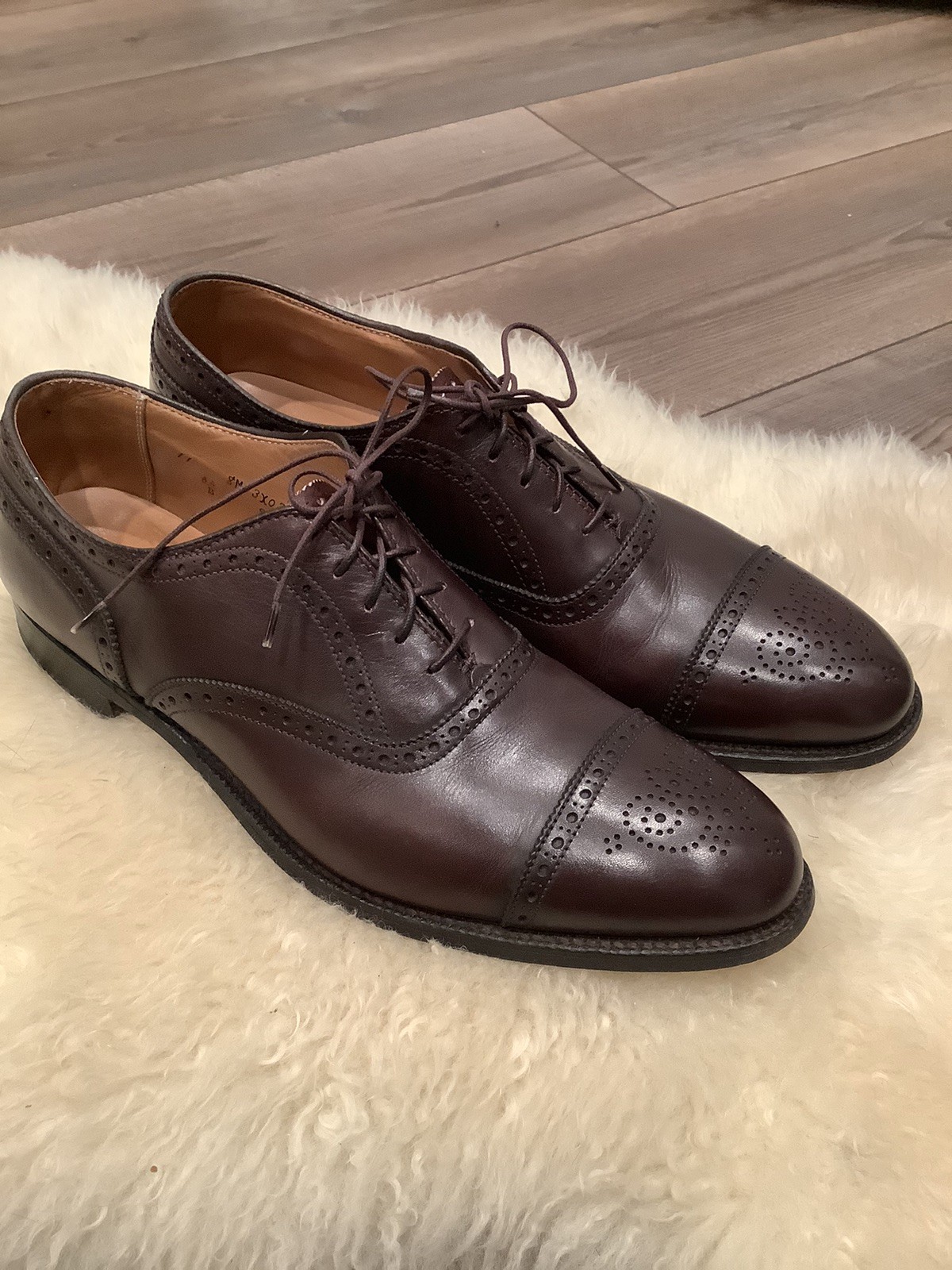 Alden 908 Burgundy Calfskin Medallion Tip Bal