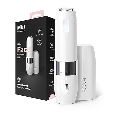 Braun Face Mini-Haarentferner, elektrischer Gesichtshaarentferner für Damen