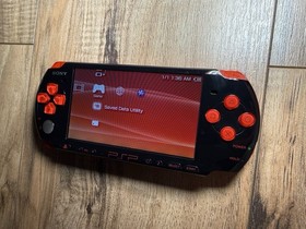 Sony PlayStation Portable PSP-3001 Limited God Of War Black/Red Console Working