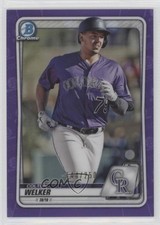 2020 Bowman Chrome Prospects Purple Refractor 144/250 Colton Welker #BCP-87 0nr3