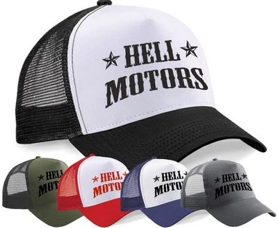 Trucker Cap Hellmotors Basecap Kappe V8 Oldschool Hot Rod Biker Mütze farbig - Bild 1 von 4