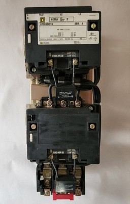 Square D Nema 2 Reversing Motor Starter 87365D01S 120V Coils