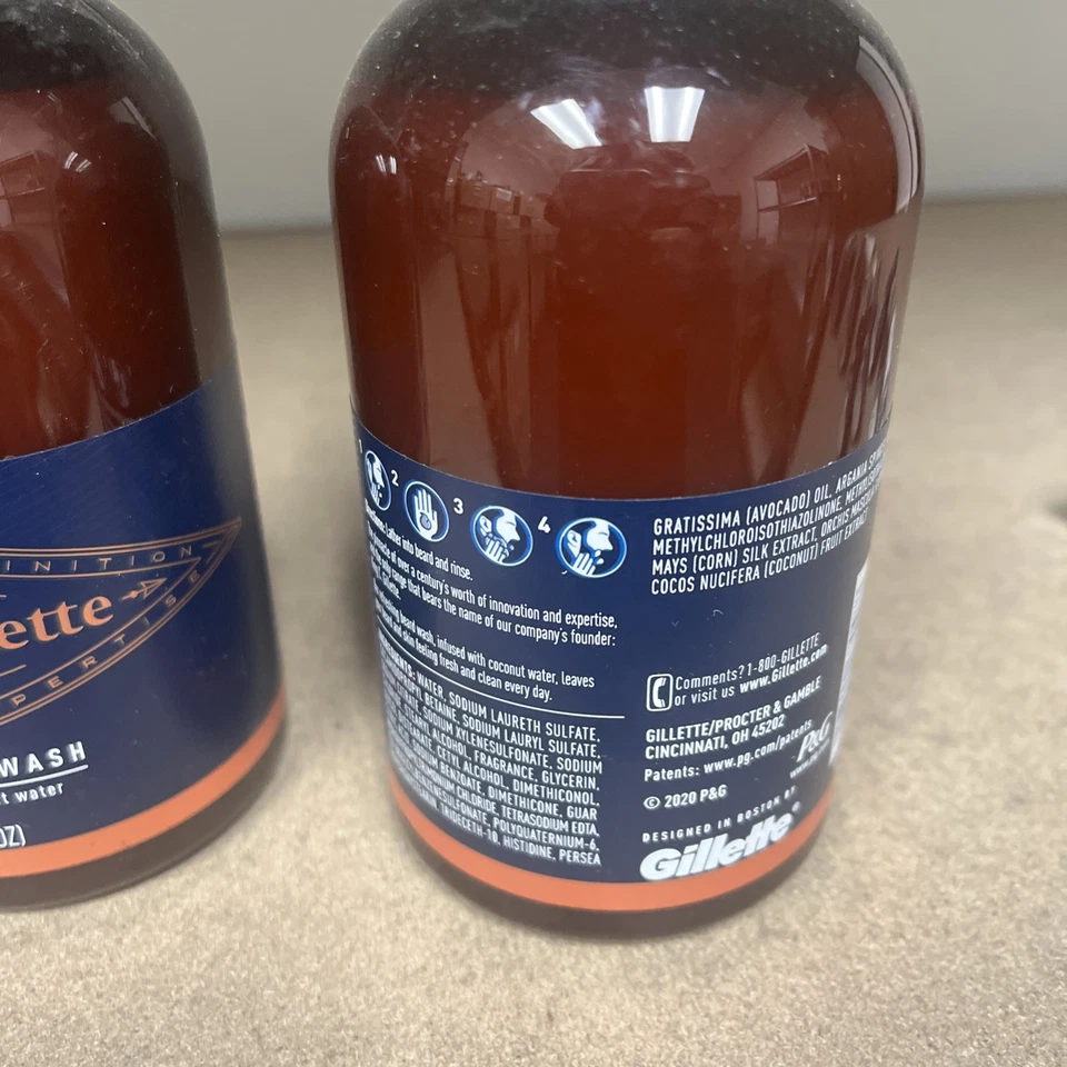 Gillette King C Beard & Face Wash with Coconut Water ~ 11 oz each 3pk - Image 3 of 3