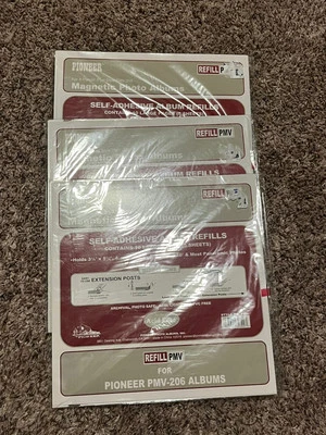 Pioneer Album Refills PMV 206 Lot 3 Packs 10 Large Pages 5 Sheets - Image 1 of 2
