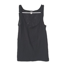 Vintage Cosabella Mesh Tank Top Womens Large Black Italy Bow Scoop Indy Sleaze