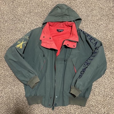 Nautica Green Rain Jacket / Coat - Mens Medium