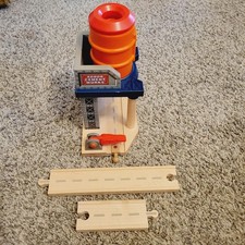 Authentic Learning Curve Thomas Train Wooden Sodor Cement Works Road Tracks