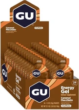 GU Energy Original Sports Nutrition Energy Gel, Caramel Macchiato, 24 Count Box