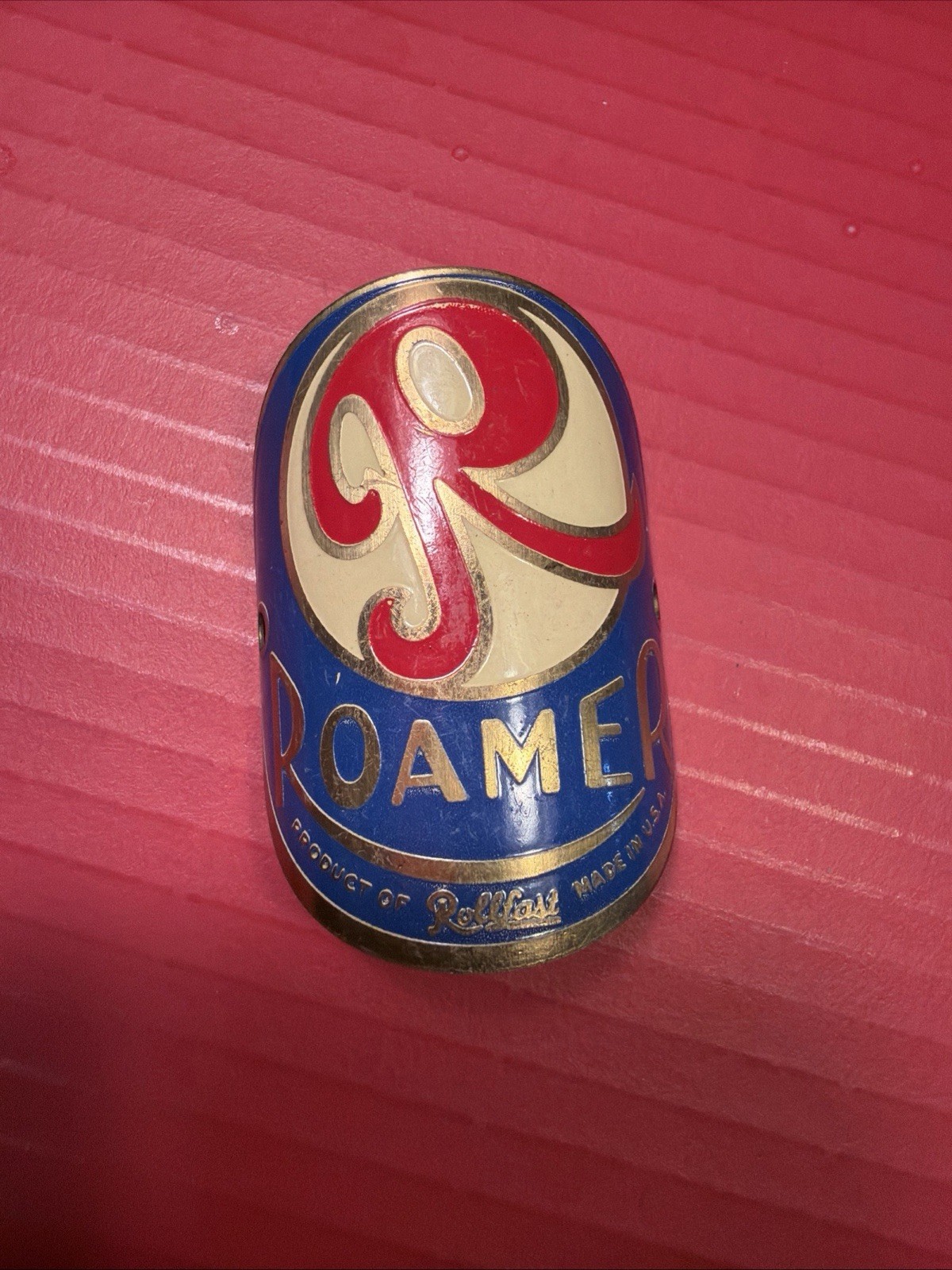 Antique Rollfast Roamer Bicycle Emblem