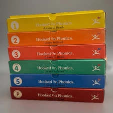 Vintage Hooked on Phonics set Levels 1-5 w/ Parent Toolbox. 98% Complete - READ!