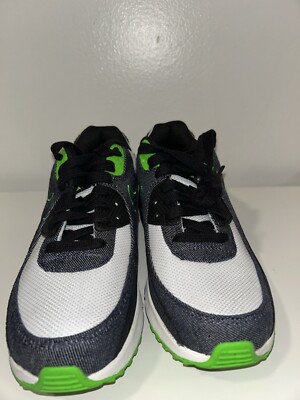 Size 6(GS) - Nike Air Max 90 SE Low Black Scream Green