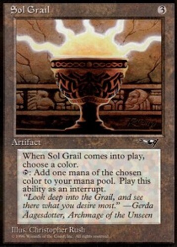 MTG magic cards 2x Sol Grail Alliances Light Play, English - Picture 1 of 1