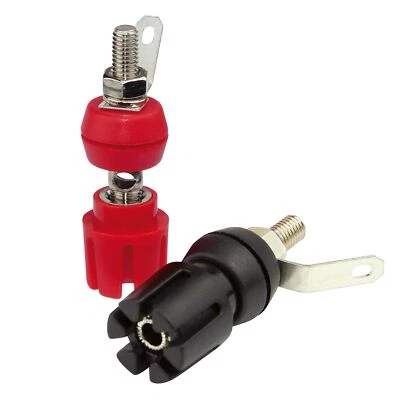 Dynavox Enchufes Banana para Instalación de Plástico para Cable de 4mm y Enchufes Par