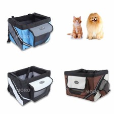 Pet Cat Dog Puppy Bike Bicycle Front Basket Bag Travel Carrier With Safety Belt