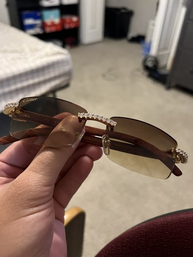 mens diamond cartier glasses