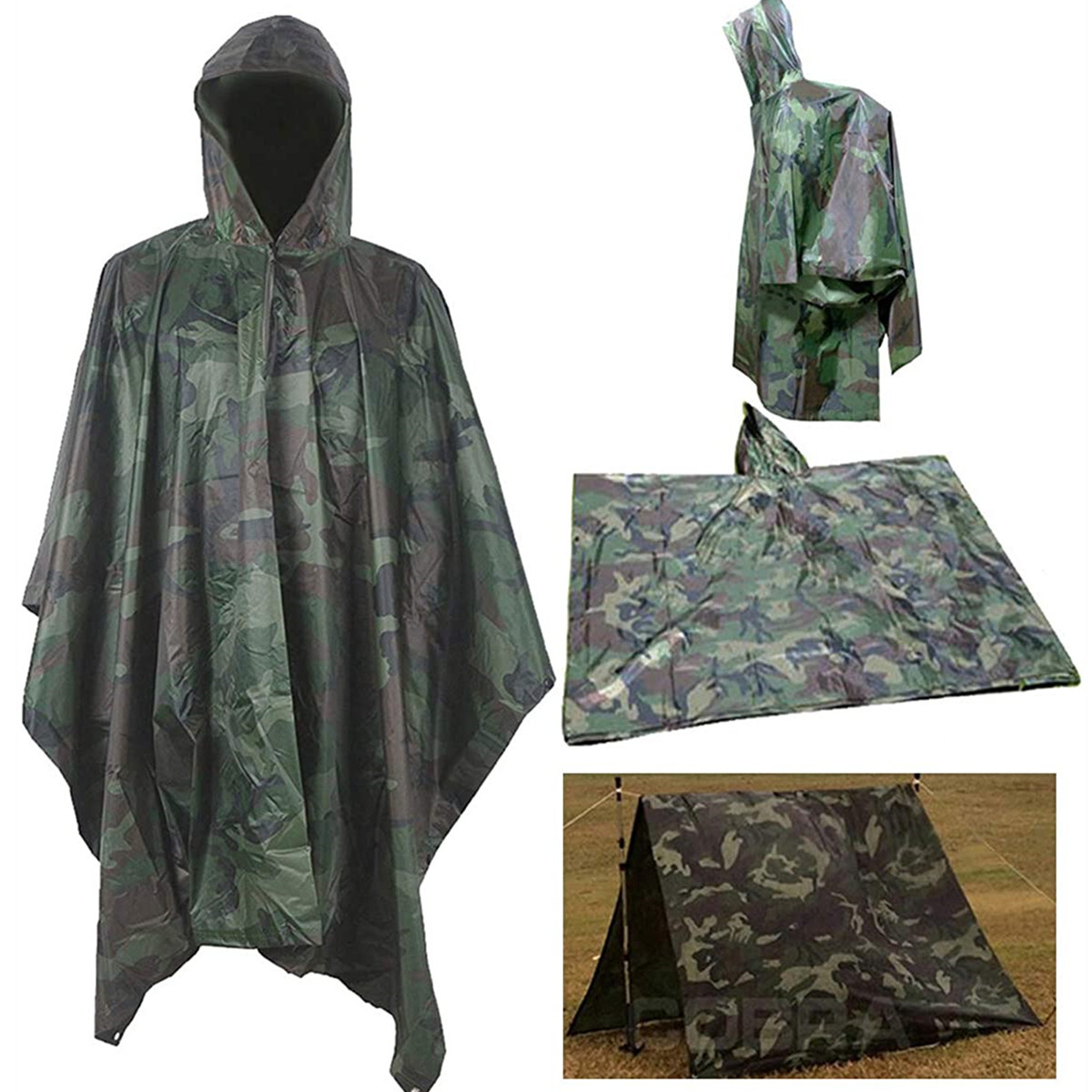 Telo Poncho Impermeabile Openland | Telo Riparo Tenda Ripiegabile Resistente - Openland Tactical N.ER.G - Foto 4