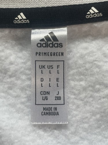 Adidas Primegreen Sweatshirt Herren groß weiß 3 Streifen - Bild 9 von 11