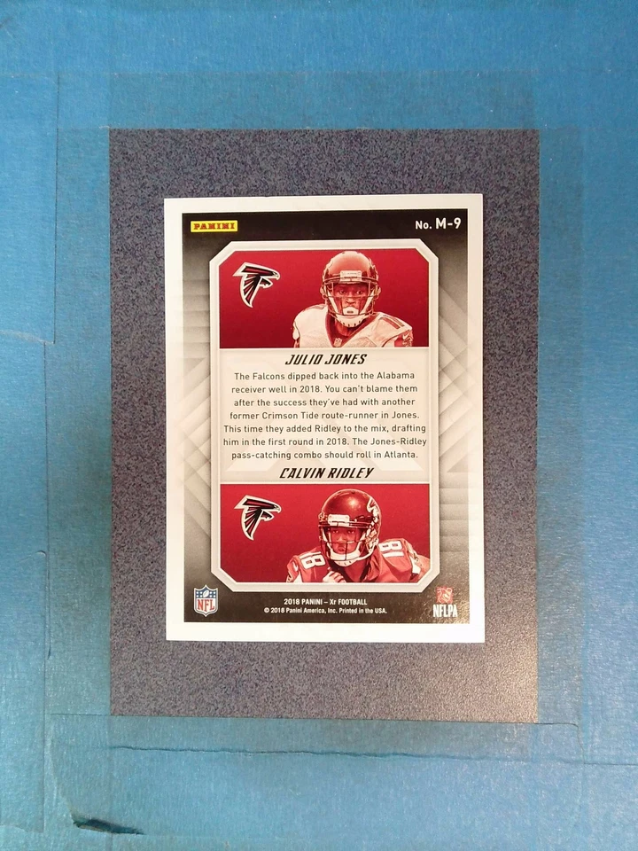 JY27) 2018 XR CALVIN RIDLEY JULIO JONES 67/75 Mirrored Atlanta Falcons - Image 2 of 2