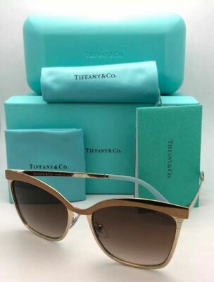 New TIFFANY & CO. Sunglasses TF 3060 6128/3B Gold & Bronze  display picture 3