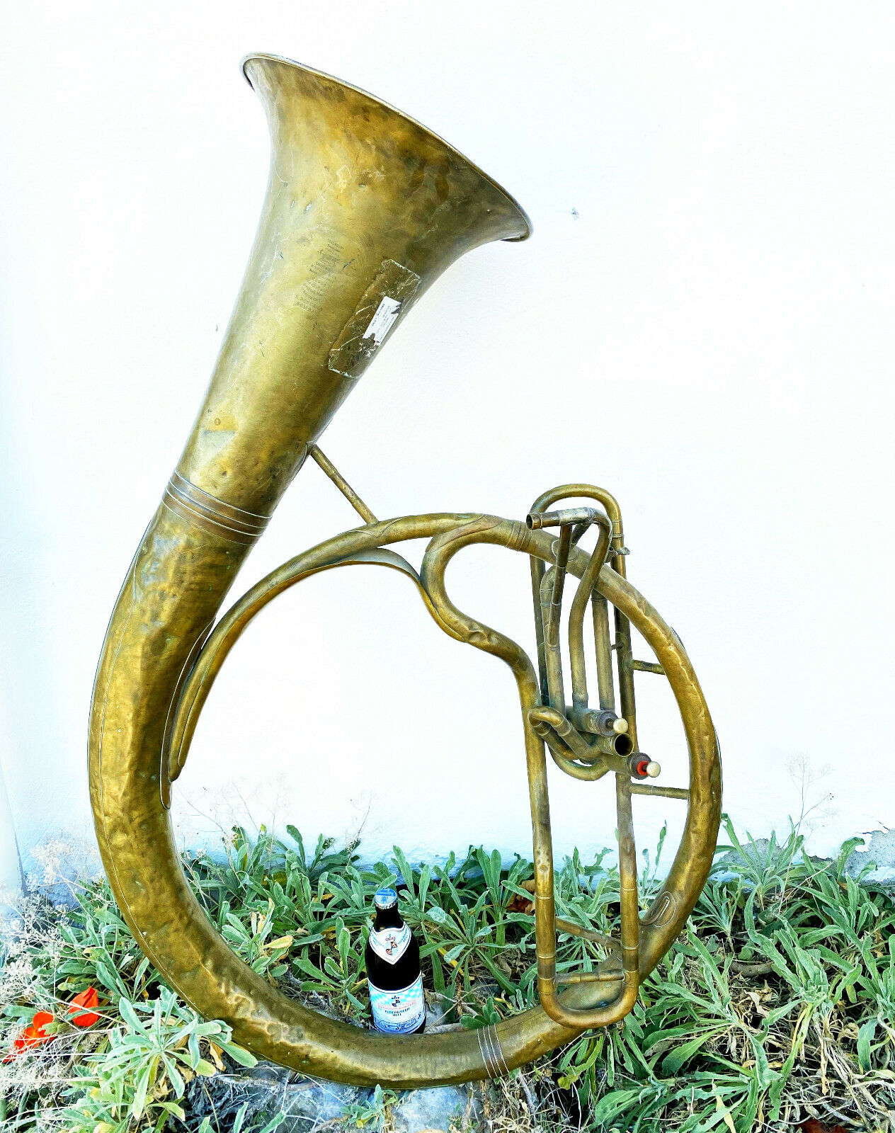 Old Horn/Tuba, Horn Boosey & Co., S. Rose & Co.. Bombay 1930