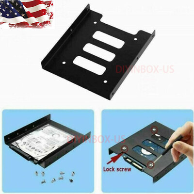 New 2.5'' to 3.5'' SSD Metal Hard Drive HDD Mounting Bracket Adapter Dock / Tray