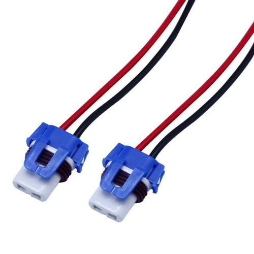 9012 2X Wire Pigtail Female Ceramic HIR2 Head Light Harness Bulb Connector Lamp - Picture 7 of 7
