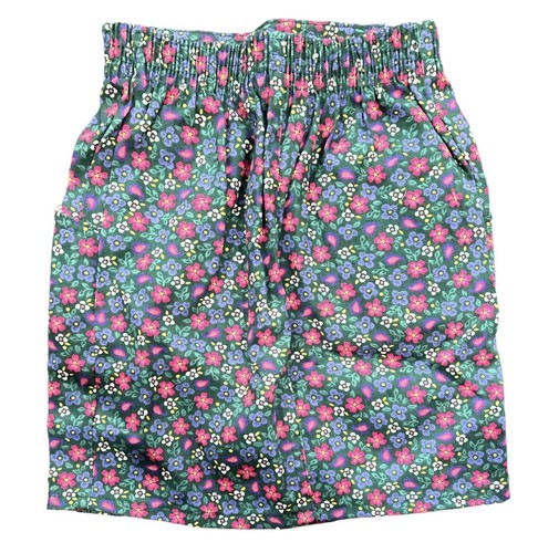 Vintage Oshkosh B'gosh Girls Floral pink blue white flowers Made USA Skirt 6X - Picture 3 of 4