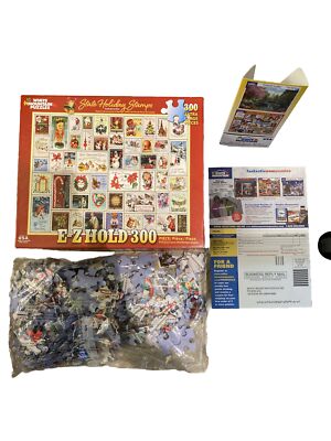 White Mountain Puzzle - 300 Stück Puzzle - State Holiday Stamps - Neu