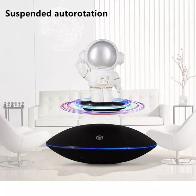 Enhanced Magnetic Levitation Display Stand: 360° Rotation with LED Lights Floati - Image 3 of 4