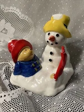 Paddington Bear The Toscany Collection Figurine Made in Japan Snowman Skiing Ski