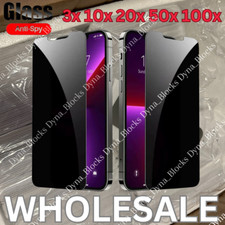Privacy Screen Protector Tempered Glass Lot For iPhone 14 13 12 11 Pro Max XR 8