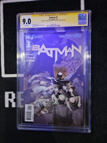 BATMAN #1 CGC 9.0 NEW 52 Signed By Scott Synder "Thanks From Gotham" Signed - Picture 1 of 3