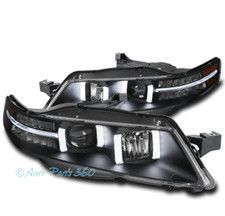 For 04-08 Acura Tl Led Drl Tube Projector Headlights Lamps Black Lhrh Pair Set For 04-08 Acura Tl Led Drl Tube Projector Headlights Lamps Black Lhrh Pair Set