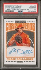 2023 Onyx Competitors AUTO Blue Ink CHASE DOLLANDER Tennessee Volunteers PSA 10