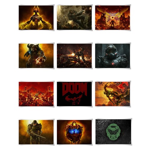 Game Painting Poster Print A3 Size Wall Art Decor For DOOM - Picture 1 of 24