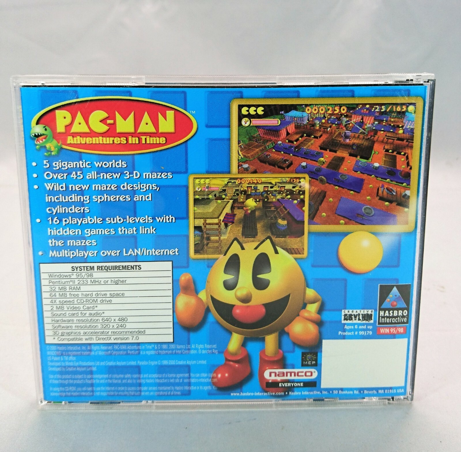 PAC-MAN ALL-STARS Big Box CD-ROM Complete 23529 Vintage PC Game 2002