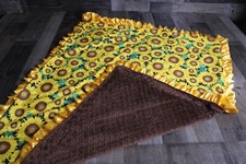 Sunflower Receiving Blanket. Nursery Blanket . Sunflower Blanket.