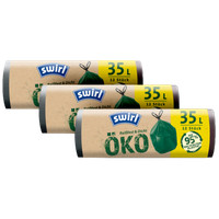 MüLlbeutel 3 Rollen Swirl 35 Liter ÖKo-MüLlbeutel Mit Zugband ReißFest & Dicht