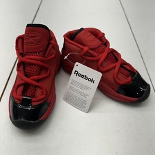 Reebok Red Question Mid  Heart Over Hype  Iverson FX4016 Infant Boy Size 10 NEW