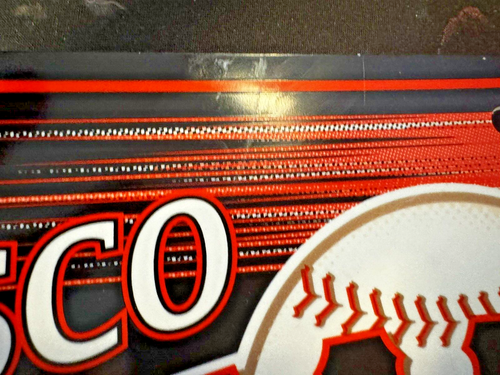 SF Giants MLB Wincraft Sports Carbon License Plate Wall Decor Vtg 2000 - Picture 2 of 3