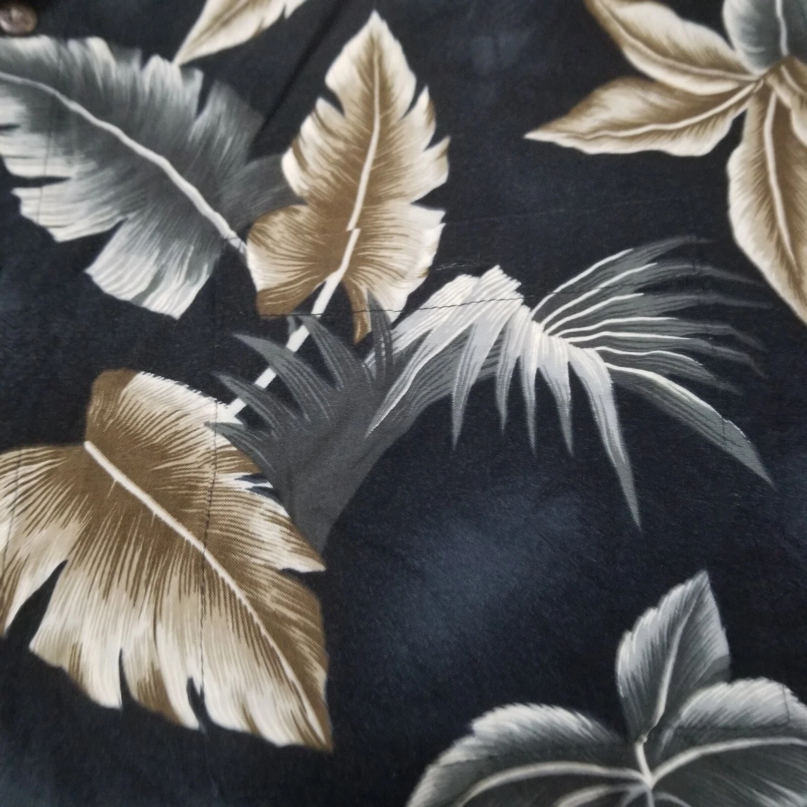 Campia Moda Hawaiian Shirt Short Sleeve Button Down Blue Size Large Rayon