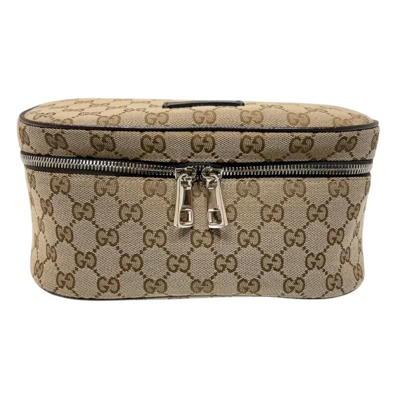 Gucci Body Bag Taille Sac GG Toile Cuir Marron Ceinture Sac 630915 Homme