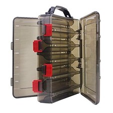 10 Compartments Double Sided Fishing Lure Hook Tackle Box Storage Case Container