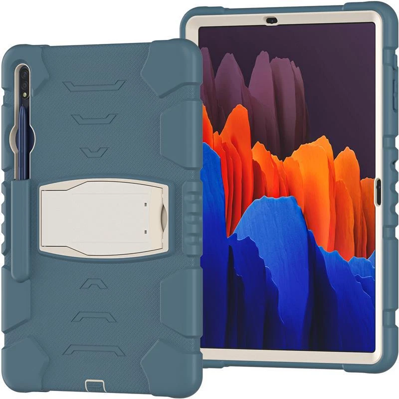 Kids Stand Case For Samsung Galaxy Tab S7 S8 S7+ FE S8+ Tablet Shockproof Cover - Image 3 of 4
