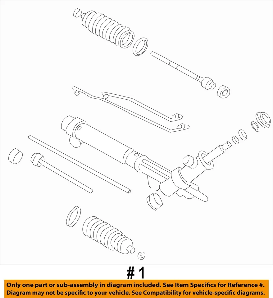 Used Rack and Pinion Assembly fits: 2010 Gmc Canyon Power Rack and Pinion 4x2 in Foto 4 de 4