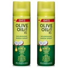 3X ORS Organic Root Stimulator Olive Oil Nourishing Sheen Spray Coconut Oil 