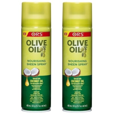3X ORS Bio Wurzelstimulator Olivenöl Pflegender Glanz Spray Kokosöl 