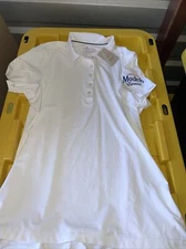 Peter Millar Womens Short Sleeve Golf Polo Cerveza Modelo Especial NWT LARGE