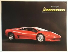 Lamborghini Diablo 5.7 Leaflet / Brochure c.1990